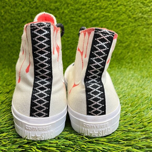 Converse Chuck Taylor  All Star Boys Size 6Y White Red Athletic Shoes Sneakers - Picture 7 of 11